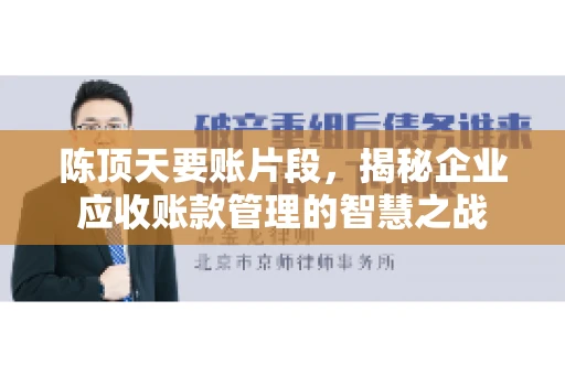 陈顶天要账片段,揭秘企业应收账款管理的智慧之战 陈顶天要账片段,揭秘企业应收账款管理的智慧之战