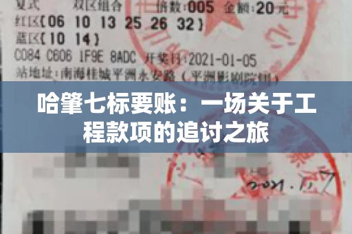 哈肇七标要账：一场关于工程款项的追讨之旅