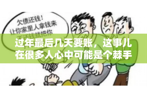 过年最后几天要账，这事儿在很多人心中可能是个棘手的问题。毕竟，春节临近，家家户户都在忙着准备团圆饭，谁也不想在这个时候被债务问题打扰。但现实是，有些账务问题不得不在这个时候解决。今天，我就来和大家聊聊这个话题，希望能给大家带来一些帮助。