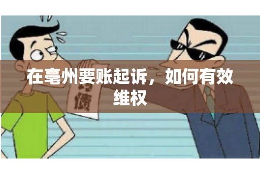 在亳州要账起诉，如何有效维权