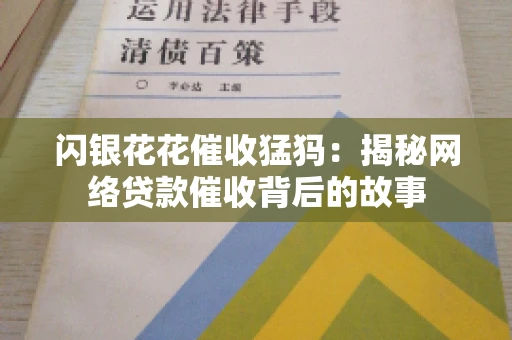 闪银花花催收猛犸：揭秘网络贷款催收背后的故事