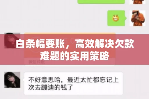白条幅要账，高效解决欠款难题的实用策略
